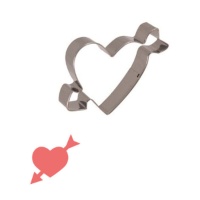 Cortador de corazón con flecha de 9 x 7,5 cm - Sweetkolor