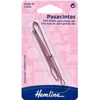 Pasacintas tipo aguja y pinza - Hemline - 2 unidades