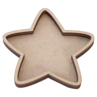 Shaker de madera de estrella de 13,5 x 13,5 cm - Artis decor