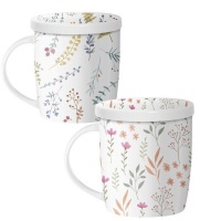 Taza de 350 ml Flores con filtro - 1 unidad