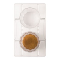 Molde de vaso ondulado para chocolate - Decora - 2 cavidades