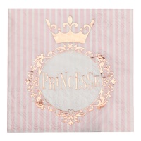 Servilletas de Princesse de 12,5 x 12,5 cm - 21 unidades