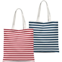 Bolsa de tela a rayas playeras de 48 cm - DCasa - 1 unidad