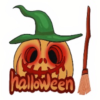 Decoración adhesiva para ventana de Calabaza de 21 x 19 cm