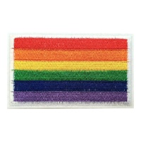 Parche de arcoíris rectangular
