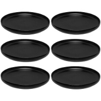 Plato de 20 cm liso gres - 6 unidades