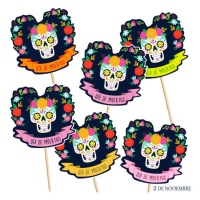 Topper de Dia de Los Muertos - 12 unidades