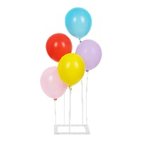Centro de mesa para globos con base cuadrada - 17 piezas