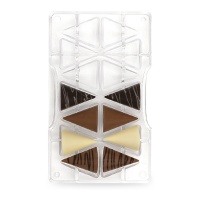 Molde de conos medio para chocolate de 20 x 12 cm - Decora - 14 cavidades