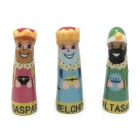 Figuras para roscón de Reyes Magos con nombre de 3 a 3,5 cm - 100 unidades