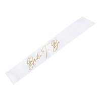 Banda de Bride to Be dorado de 10 x 75 cm - 1 unidad