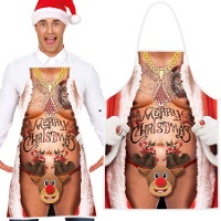 Delantal de Papá Noel atrevido