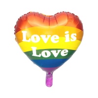 Globo silueta corazón de Orgullo Gay de 43 cm - Partydeco