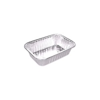 Envase de aluminio desechable rectangular de 15,9 x 10,9 x 3,8 cm - 5 unidades