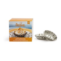 Molde redondo Tartellette mini de aluminio de 2 x 5 cm - Decora - 10 unidades