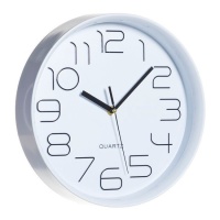 Reloj de pared dial blanco de 28,5 cm - DCasa