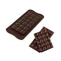 Molde para tableta de chocolate Tablette de silicona de 21,5 x 11 x 1 cm - Silikomart