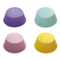 Cápsulas para cupcakes de colores pasteles - Decora - 75 unidades