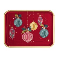 Bandeja de 34 X 25 cm de adorno navideño - 2 unidades