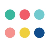 Pegatinas de círculos de colores de 3,5 cm - 72 unidades