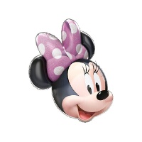 Globo de forma de rostro de Minnie de 61 x 55 cm