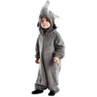 Disfraz de elefante gris con capucha para bebé