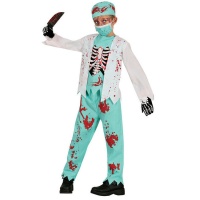 Disfraz de cirujano zombie infantil