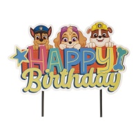 Topper de Happy Birthday de la Patrulla Canina - Dekora