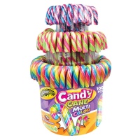 Bastón de caramelo multicolor - 100 unidades