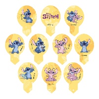Obleas comestibles recortables de Stitch - 20 unidades