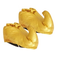 Babuchas doradas brillo para adulto