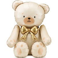 Globo de oso Teddy crema de 84 x 75 cm