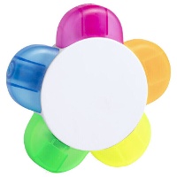 Subrayador de flor con 5 colores