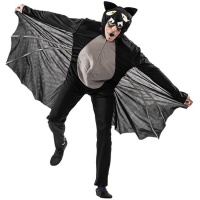 Disfraz de murciélago con capucha para adulto