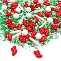 Sprinkles de Christmas Stockings de 90 gr - Happy Sprinkles