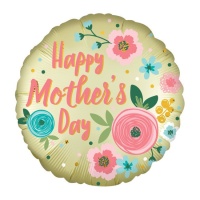 Globo redondo de Feliz día de la madre satinado de 45 cm - Anagram