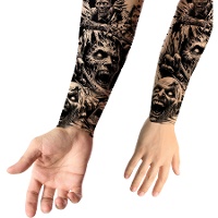 Tatuaje temporal de zombies