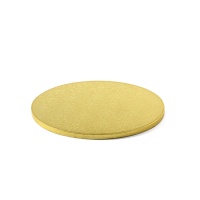 Base para tarta redonda de 33 x 33 x 1,2 cm dorada - Decora