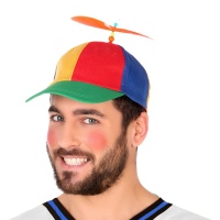 Gorra con hélice multicolor