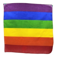 Pañuelo de arcoíris de 50 x 50 cm