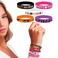 Pulsera de Halloween de silicona - 5 unidades
