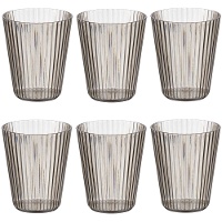 Vaso de 300 ml de rayas - 6 unidades