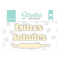 Chipboard de Dulces y Salados - Artis decor - 3 unidades