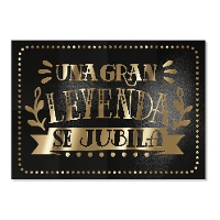 Mural decorativo de Una gran leyenda se jubila de 0,70 x 1 cm