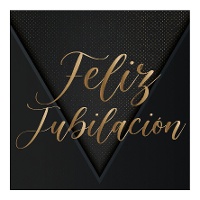 Servilletas de feliz jubilación de 16,5 x 16,5 cm - 20 unidades