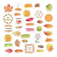 Die cuts de otoño de papel vellum - Artemio