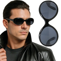 Gafas negras ovaladas