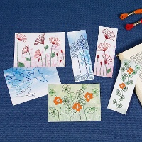 Kit de bordado marcador de páginas - Naturaleza de Nathalie Weinzaepflen - DMC