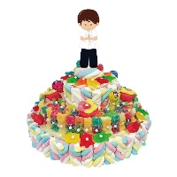 Tarta de chuches de comunión de niño de 850 gr