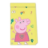 Bolsas de papel de Peppa Pig - 4 unidades